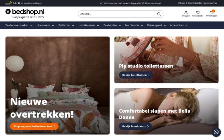 Screenshot stránky bedshop.nl