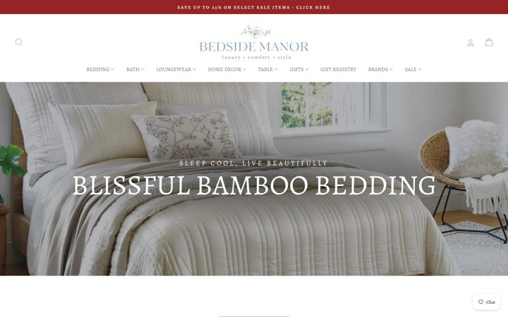 Screenshot of bedsidemanor.com