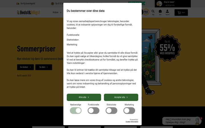 Screenshot of bedst-billigst.dk