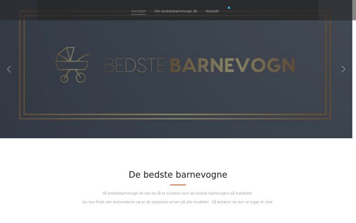 Screenshot of bedstebarnevogn.dk