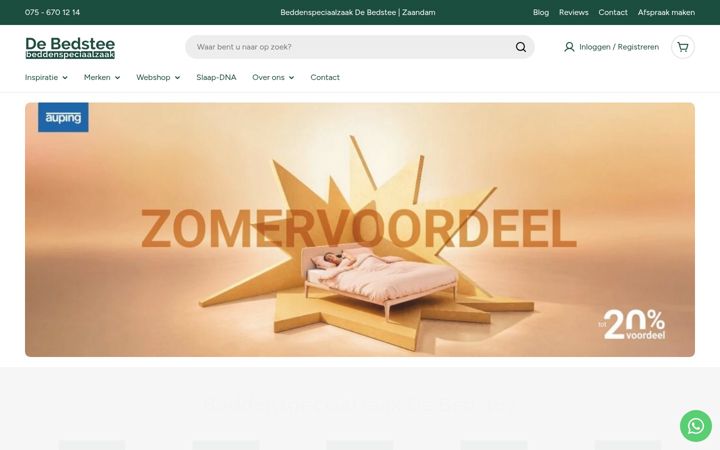 Screenshot of bedstee.nl