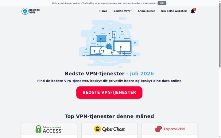 Zrzut ekranu bedstevpn.guide