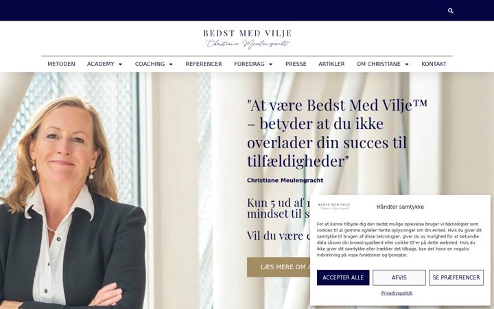 Screenshot of bedstmedvilje.dk