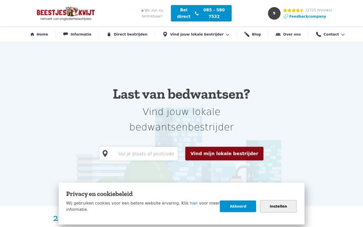 Screenshot of bedwantsenbestrijden.com