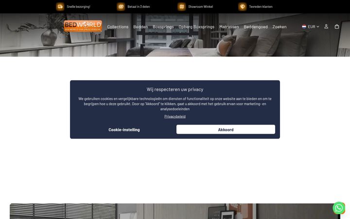 Screenshot of bedworld.nl