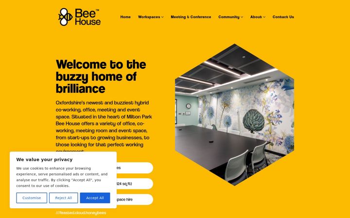 Snímek obrazovky bee-house.co.uk