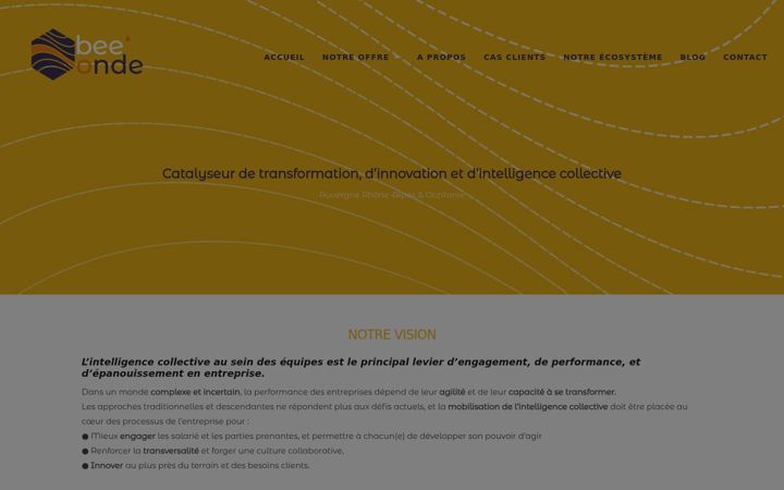 Screenshot of bee-onde.com