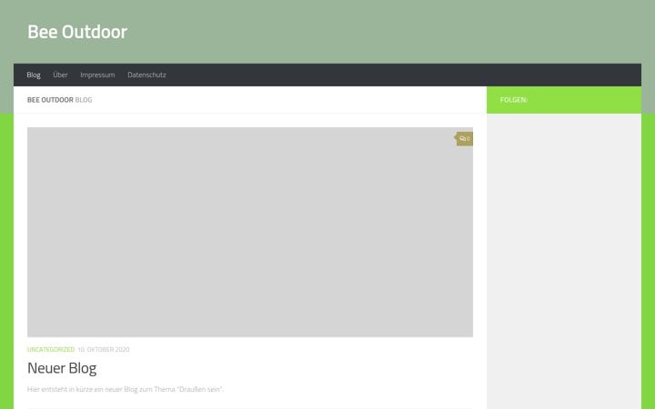 Screenshot of bee-outdoor.de