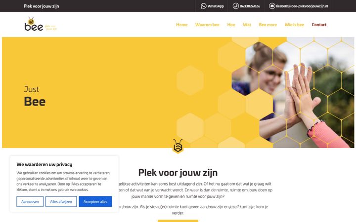 Screenshot of bee-plekvoorjouwzijn.nl