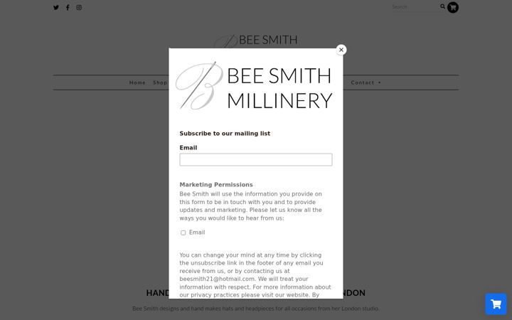 Screenshot of bee-smith.co.uk