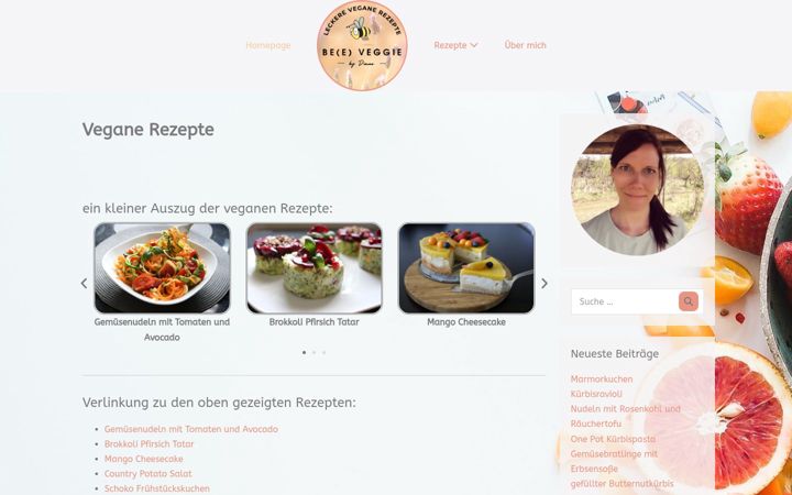 Screenshot of bee-veggie.de