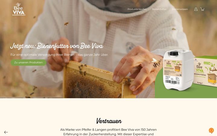 Screenshot of bee-viva.de