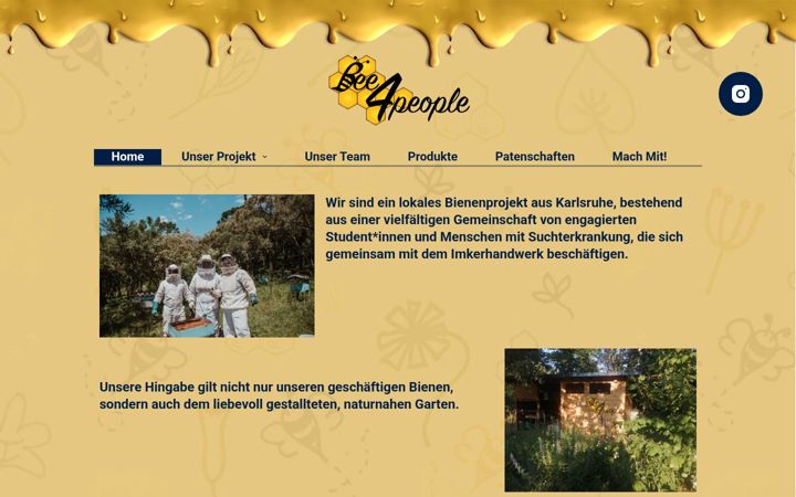 Screenshot of bee4people.de