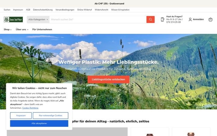 Screenshot of beebetter.ch