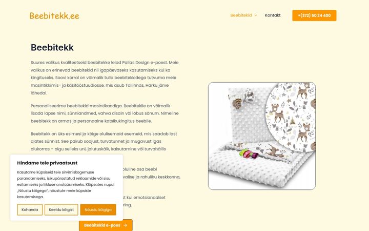 Screenshot of beebitekk.ee