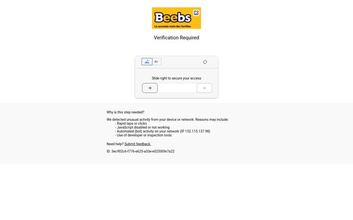 Screenshot of beebs.app