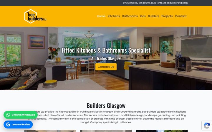 Screenshot of beebuildersltd.com