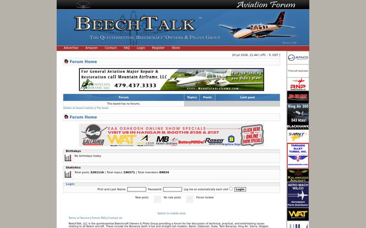 Screenshot of beechtalk.com