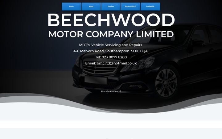 Screenshot of beechwoodmotorcompany.com