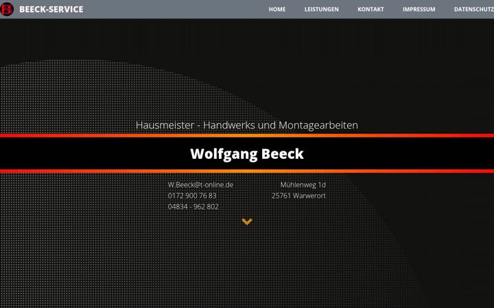 Screenshot of beeck-service.de