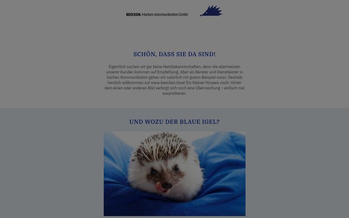 Screenshot of beecken.blue