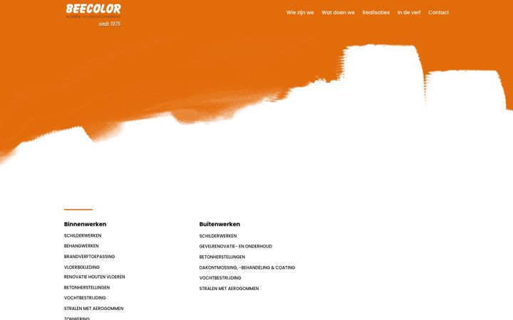 Zrzut ekranu beecolor.be