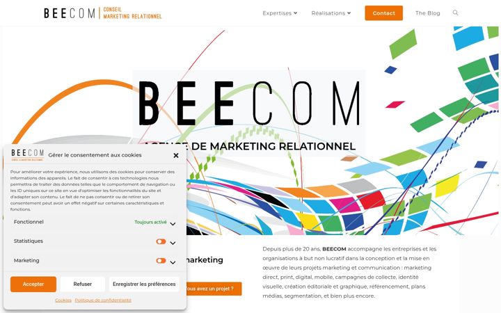Screenshot ta' beecom.fr