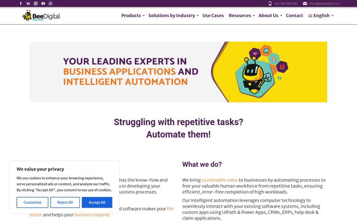 Screenshot of beedigital.com