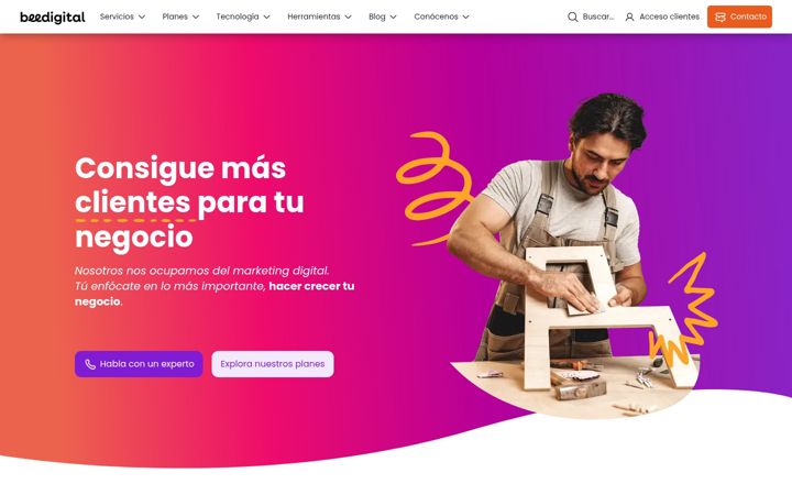 Screenshot of beedigital.es