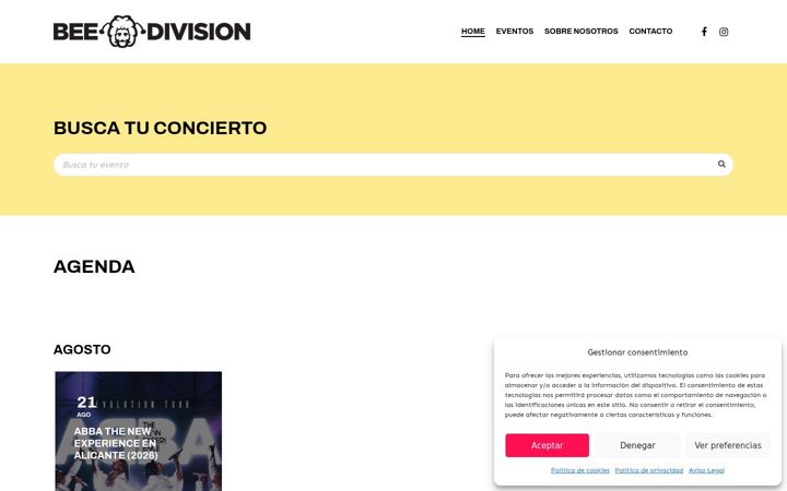 Screenshot of beedivision.es