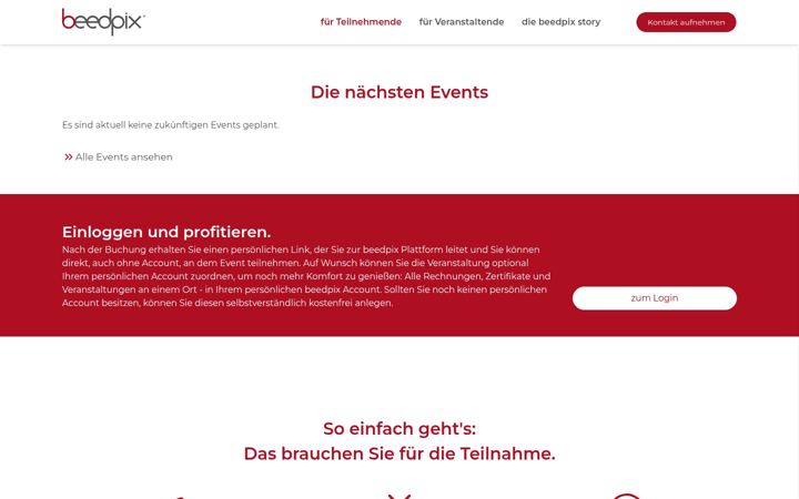 Screenshot of beedpix.de