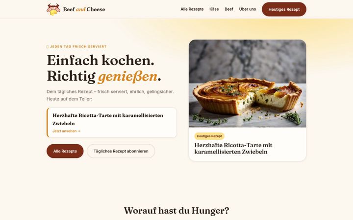 Screenshot of beefandcheese.de