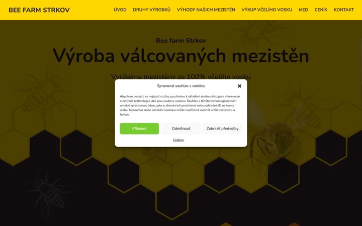 Screenshot of beefarmstrkov.cz