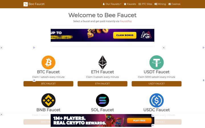 Screenshot of beefaucet.org
