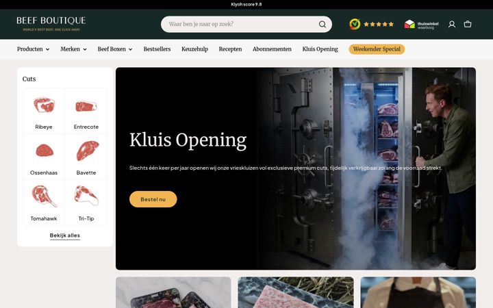 Zrzut ekranu beefboutique.nl