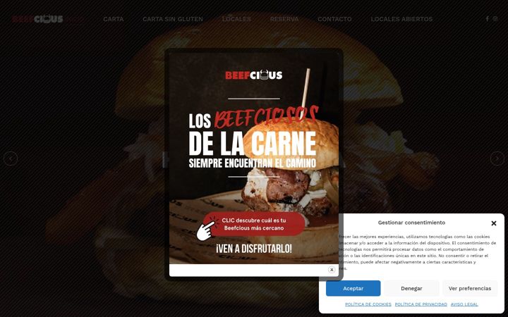 Screenshot of beefcious.com