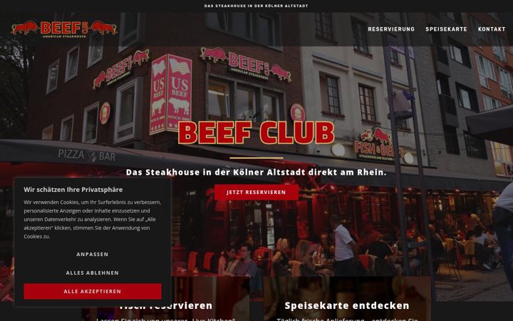 Screenshot of beefclub-koeln.de
