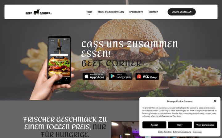 Screenshot of beefcorner-shop.de