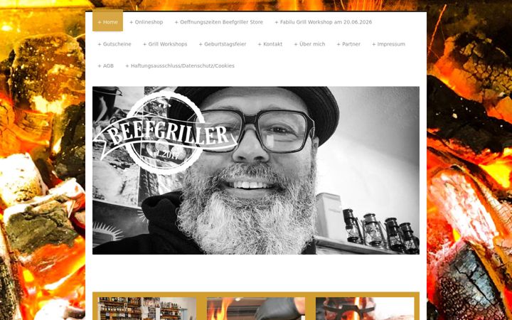 Screenshot of beefgriller.de