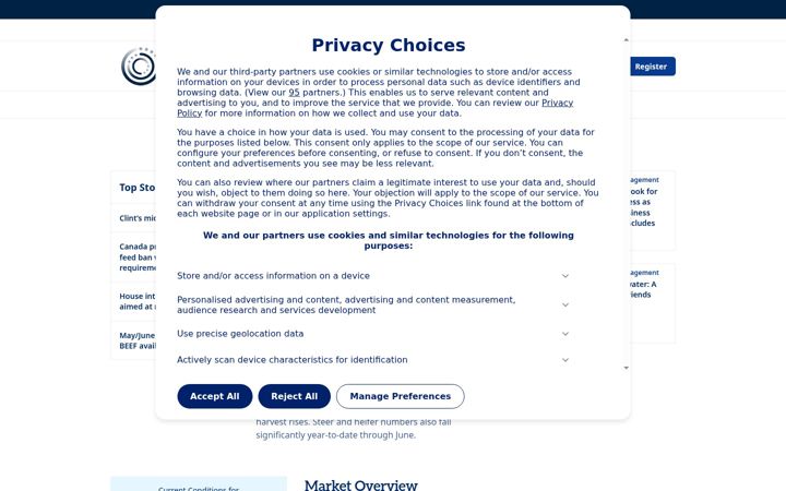 Screenshot of beefmagazine.com