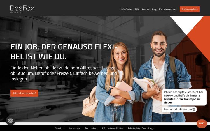 Screenshot of beefox.de
