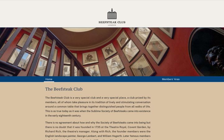 Screenshot of beefsteak-club.co.uk