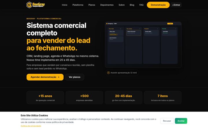 Screenshot of beegray.com.br