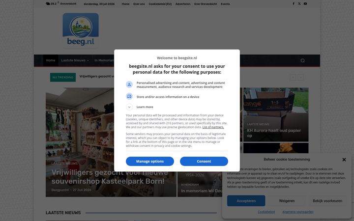 Zrzut ekranu beegsite.nl