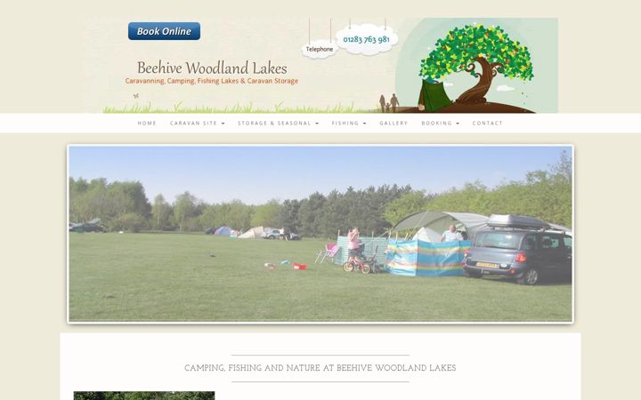 Screenshot of beehivefarm-woodlandlakes.co.uk