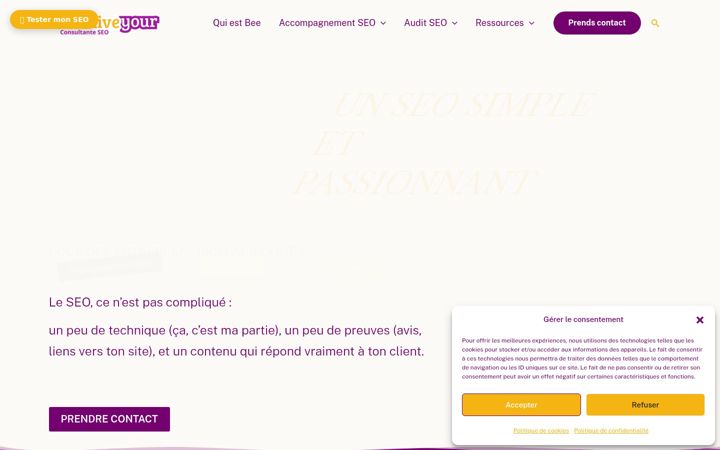 Screenshot of beehiveyour.com