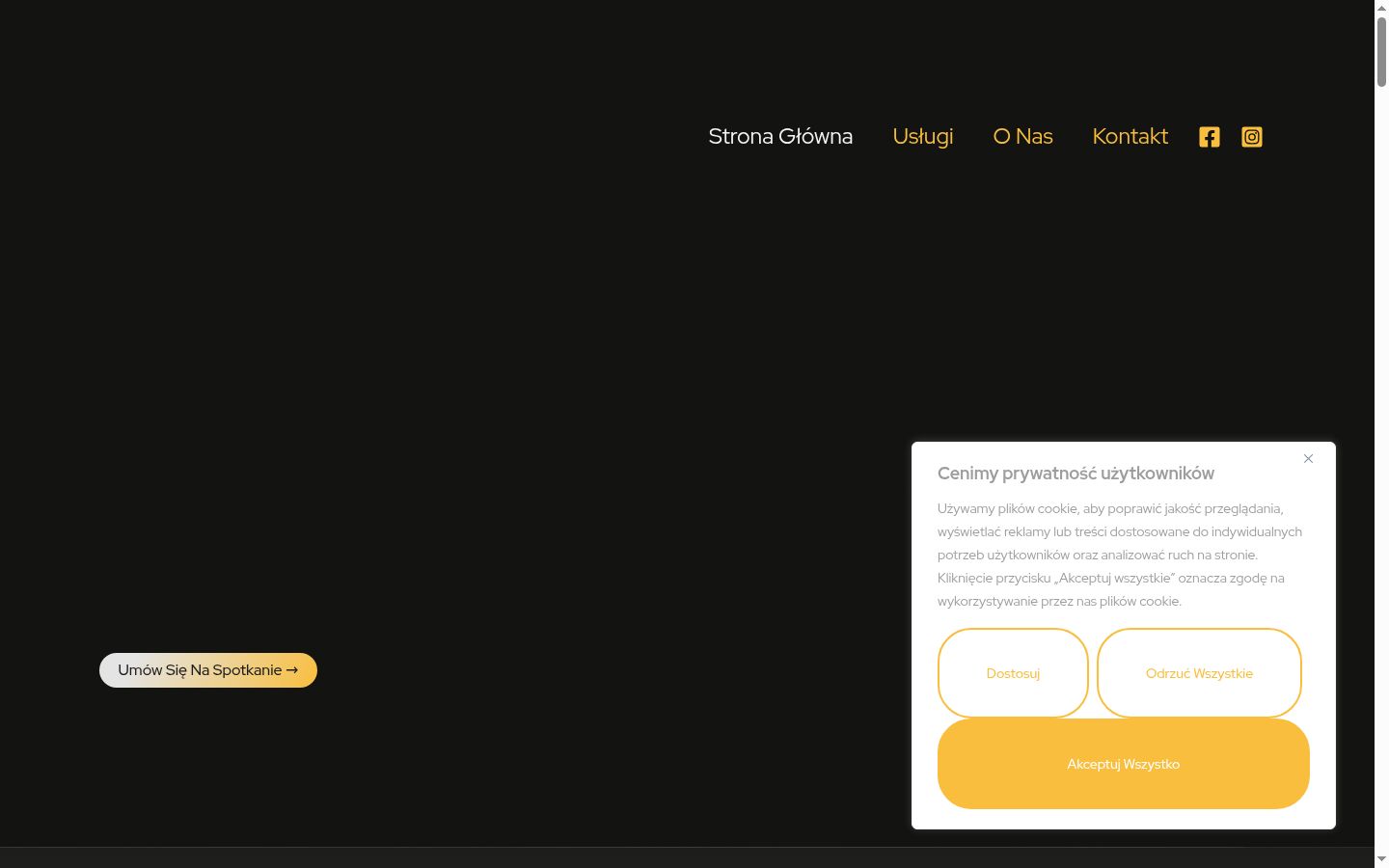 Screenshot tal-banner tal-kunsens muri qabel kwalunkwe interazzjoni