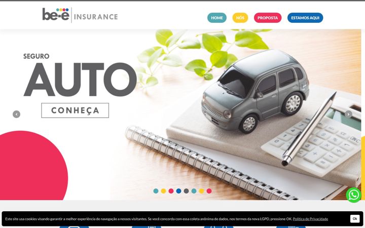 Screenshot of beeinsurance.com.br