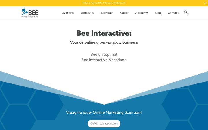 Zrzut ekranu beeinteractive.nl