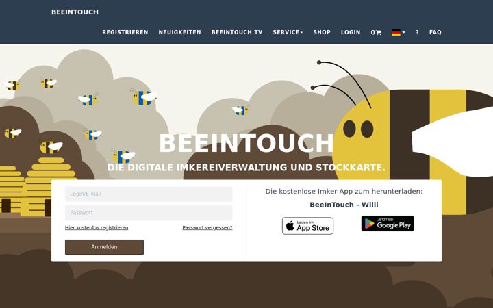 Screenshot of beeintouch.de
